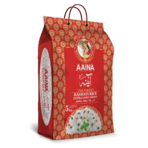 Aaina Basmati Rice Extra Long Grain (Chawal) 5Kg
