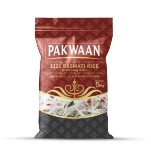 Pakwaan 1121 Basmati Rice Extra Long Grain (Chawal) 5Kg